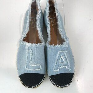 YOKI Denim Espadrilles, US 7